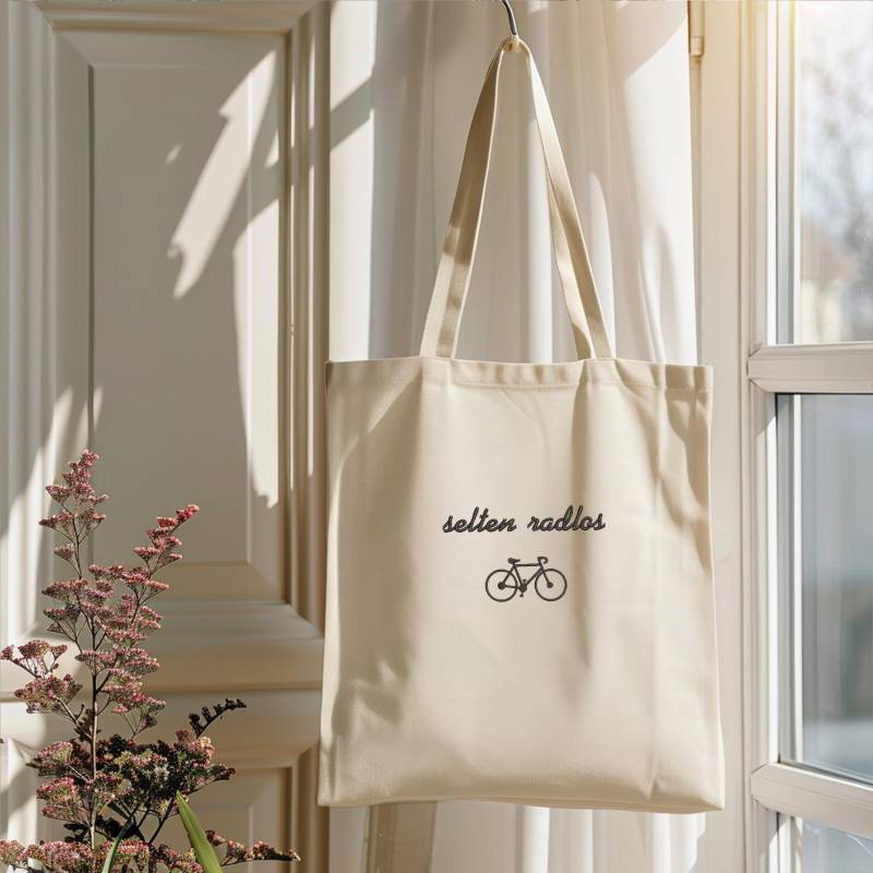Jutebeutel Bestickt "Selten Radlos" Jutebeutel Bestickt "Selten Radlos" von GoldstueckCouture