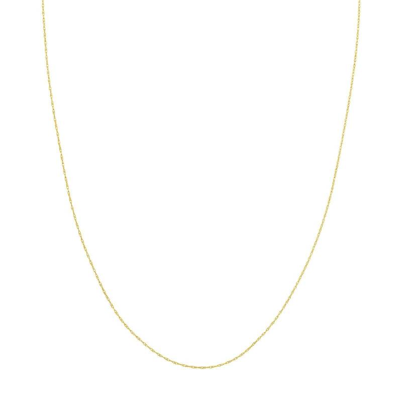 0, 75 Mm Anhänger Seilkette Mit Federring Echt 14K Gelbgold Alle Größen von GoldumNYC