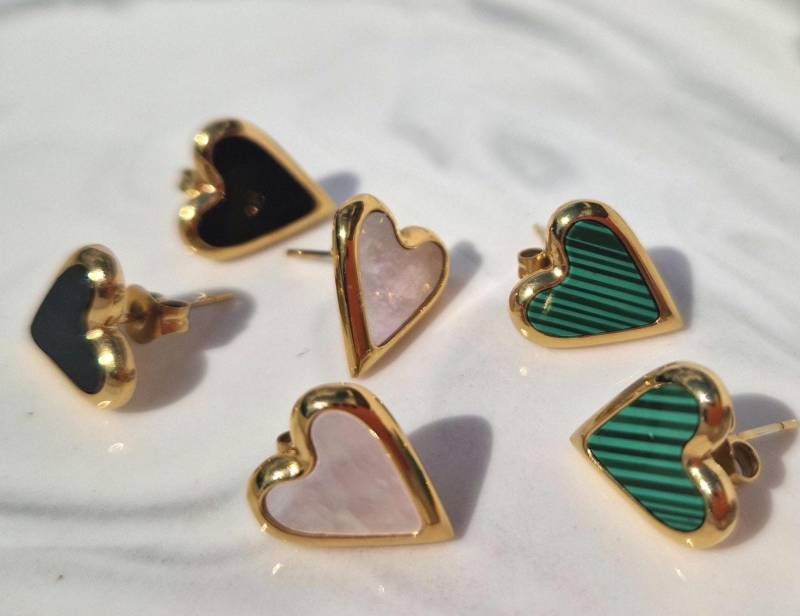 Happy Hearts Ohrringe - Echtgold von GoldundKarma