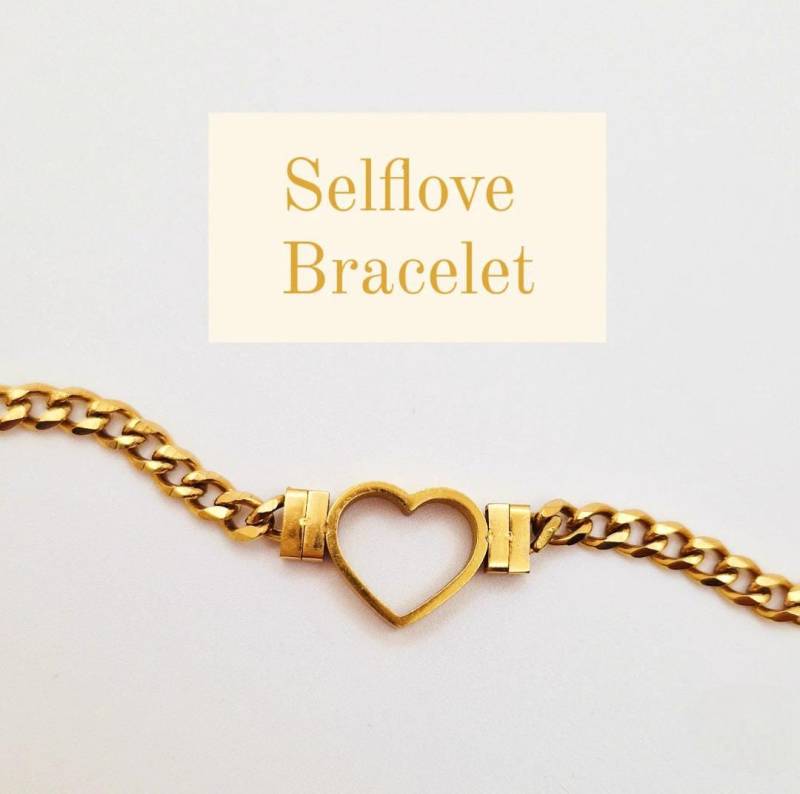 Selbstliebe Armband - Echtgold von GoldundKarma