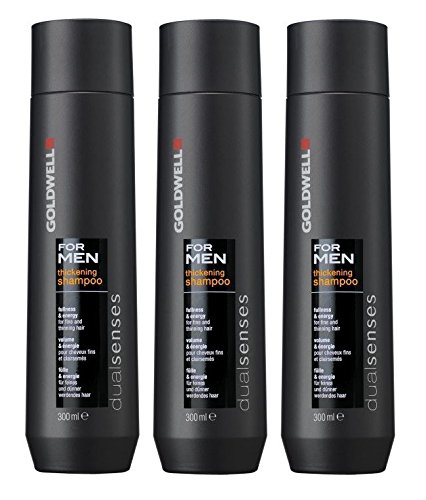 Goldwell For Men Thickening Shampoo 3 x 300 ml Dualsenses für feines Haar GW von Goldwell