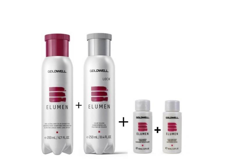 Goldwell Haarfarbe Elumen Haarfarbe 200ml + Lock 250ml + 2 Minis 30ml von Goldwell