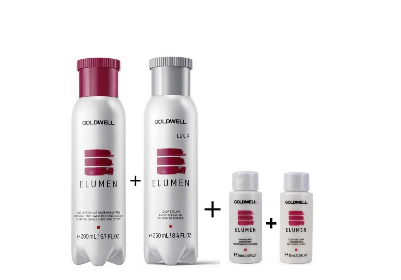 Goldwell Haarfarbe Elumen Haarfarbe 200ml + Lock 250ml + 2 Minis 30ml von Goldwell