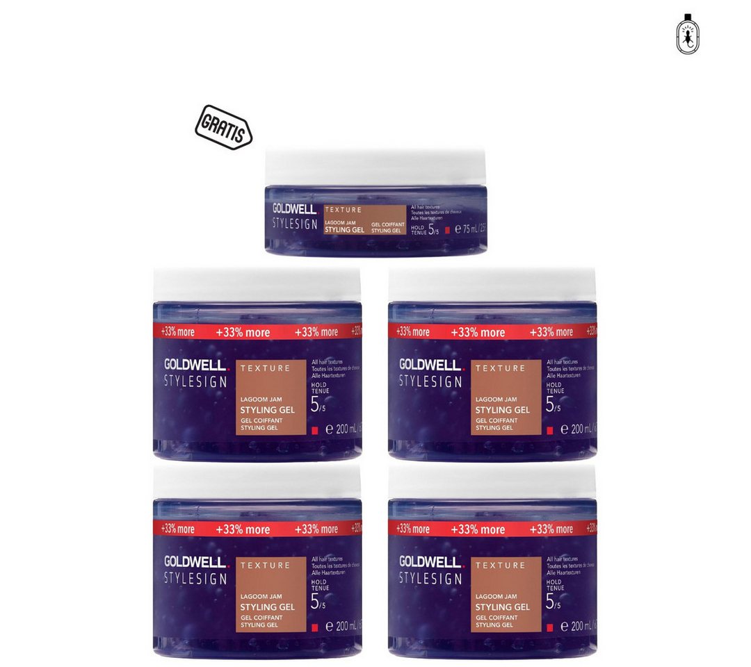 Goldwell Haargel Lagoom Jam 5 - 4x 200 ml + 75 ml gratis Goldwell Haargel Lagoom Jam 5 - 4x 200 ml + 75 ml gratis von Goldwell