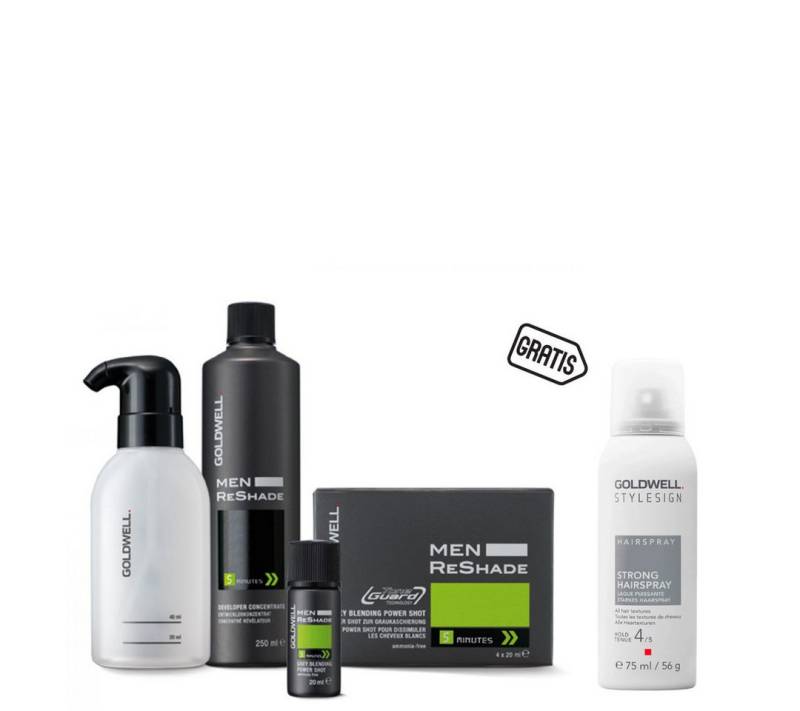 Goldwell Haartönung Men Reshade Set + gratis Haarspray 75 ml von Goldwell