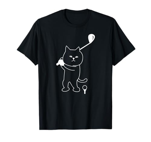 Golf Cat Dad Men Golf Golfschläger Bälle Putting Funny Pop T-Shirt von Golf Club