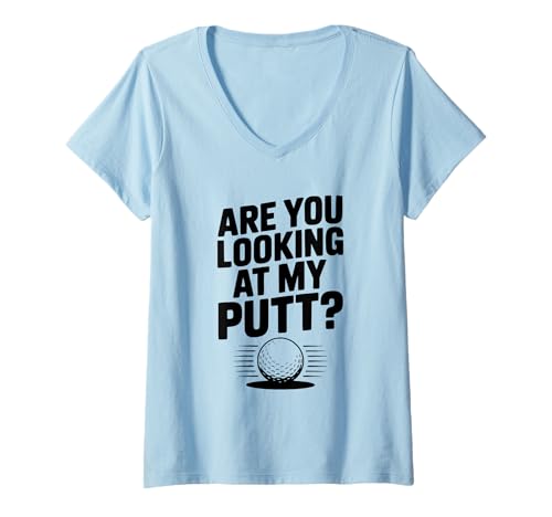 Damen Schaust du dir Meinen Putt an? Lustiger Golfhumor T-Shirt mit V-Ausschnitt Damen Schaust du dir Meinen Putt an? Lustiger Golfhumor T-Shirt mit V-Ausschnitt von Golf Enthusiasts Apparel and Accessories Co.