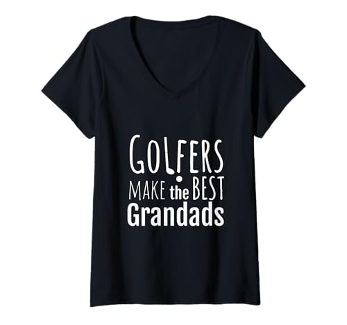 Damen Golfer Opa Golf Geschenkidee Golfer Make The Best Grandads T-Shirt mit V-Ausschnitt Damen Golfer Opa Golf Geschenkidee Golfer Make The Best Grandads T-Shirt mit V-Ausschnitt von Golf Family Gifts Co.
