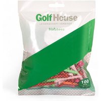 Golf House Holztees 2.1/8" 100er bunt Golf House Holztees 2.1/8" 100er bunt von Golf House