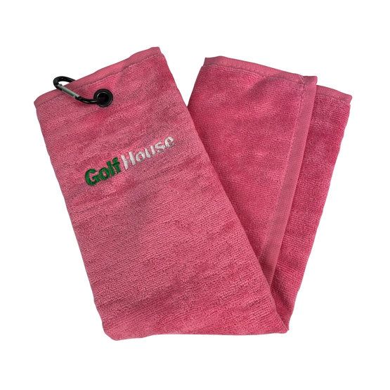 Golf House TriFold Handtuch rosa von Golf House