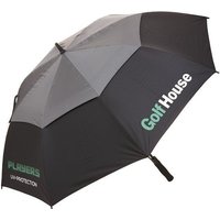 Golf House UV Schirm m. Logo schwarz von Golf House