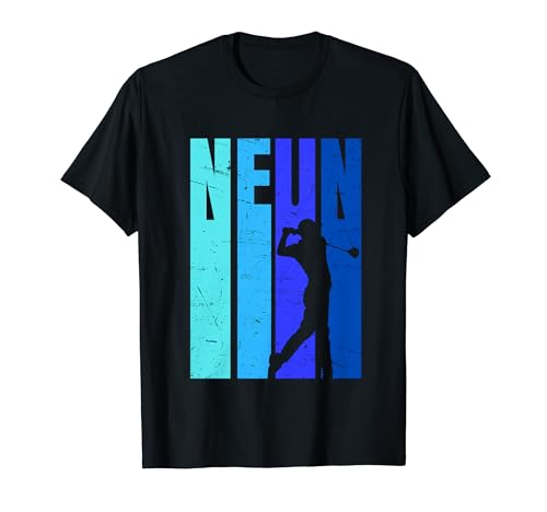 9 Geburtstag Jungs - Golfer T-Shirt von Golf Liebhaber Geschenke für Kinder