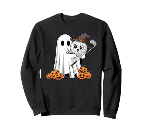 Lustiger Geist Golf Kürbis Halloween Golfer Kinder Herren Damen Sweatshirt Lustiger Geist Golf Kürbis Halloween Golfer Kinder Herren Damen Sweatshirt von Golf Lovers Cute Halloween Outfits for Boy Girl