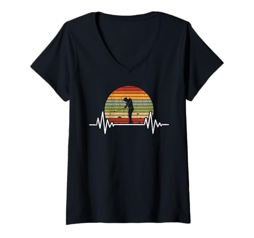 Damen Golf-Golfer T-Shirt mit V-Ausschnitt Damen Golf-Golfer T-Shirt mit V-Ausschnitt von Golf Player Gift Golf Club Golf Club