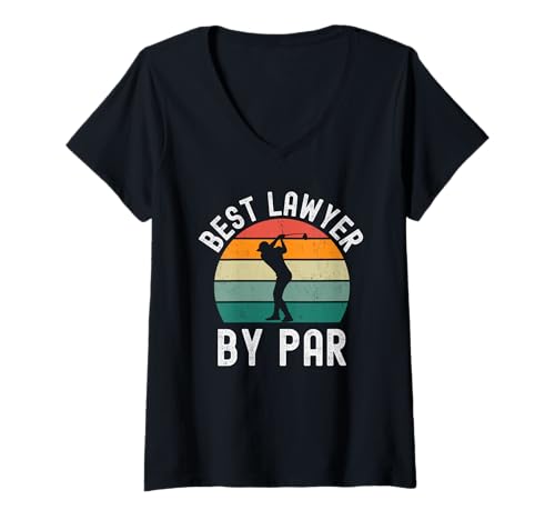 Damen Bester Anwalt von Par Lustiger Golf-Witz im Retro-Look T-Shirt mit V-Ausschnitt Damen Bester Anwalt von Par Lustiger Golf-Witz im Retro-Look T-Shirt mit V-Ausschnitt von Golf lover retro sunset Apparel Co.