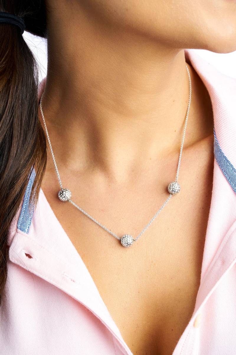 sterling Silber Golf Ball Halskette - Mulligan von GolfByQD