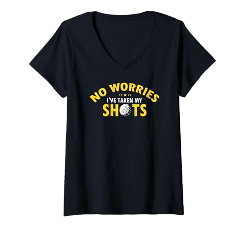 Damen Keine Sorge Ich Hab Schon Geschlagen Lustig T-Shirt mit V-Ausschnitt Damen Keine Sorge Ich Hab Schon Geschlagen Lustig T-Shirt mit V-Ausschnitt von Golfer Mit Humor Und Lockerem Schwung
