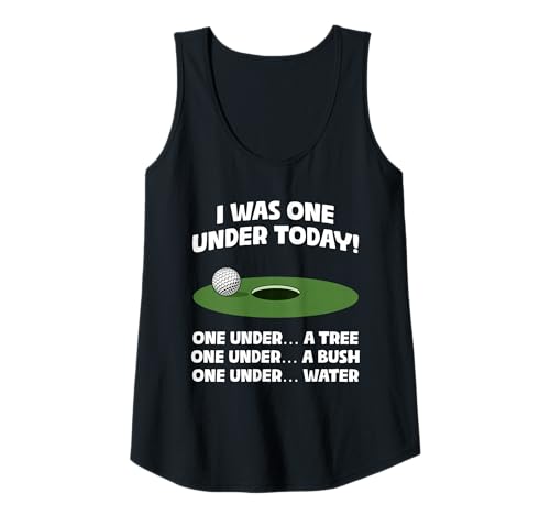 Damen I was one Under Today! lustiges Golf Golfen Golfer Tank Top Damen I was one Under Today! lustiges Golf Golfen Golfer Tank Top von Golfer Sprüche & lustige Golfspieler Outfits