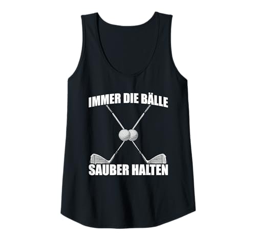 Damen Immer die Bälle sauber halten lustiges Golf Golfen Golfer Tank Top Damen Immer die Bälle sauber halten lustiges Golf Golfen Golfer Tank Top von Golfer Sprüche & lustige Golfspieler Outfits