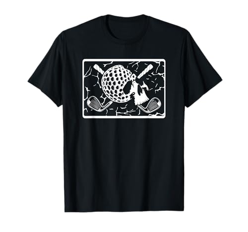 Golfball Skull Pirate - Golf-Pirat Patch T-Shirt Golfball Skull Pirate - Golf-Pirat Patch T-Shirt von Golfing Pirate Patch Art