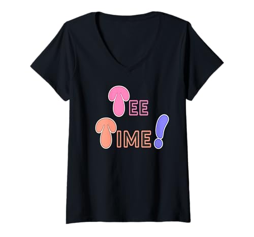Damen Lustige Golfzeit Humor Schwung Momente für Spieler und Fans T-Shirt mit V-Ausschnitt Damen Lustige Golfzeit Humor Schwung Momente für Spieler und Fans T-Shirt mit V-Ausschnitt von Golfspaß und Witzige Schwünge
