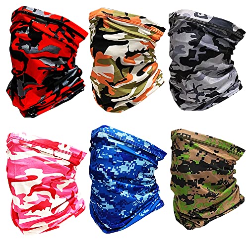 Golopatop Multifunktionstuch Schlauchschal Halsgamasche Eisseide Multifunktionale Schlauchtuch Tube Schal Elastische Halswärmer Atmungsaktive UV-Beständigkeit Bandana für Herren Damen von Golopatop