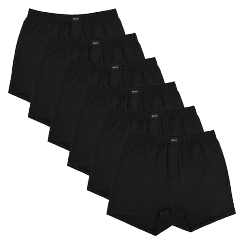 Gomati 6er Pack Herren Jersey Boxershorts - Schwarz XXL von Gomati