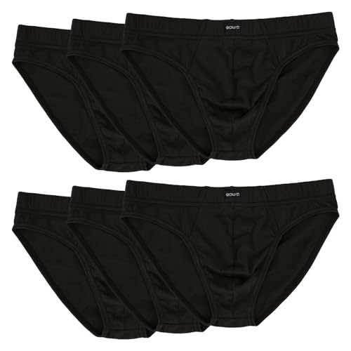 Gomati 6er Pack Herren Jersey Slips - Schwarz XL von Gomati