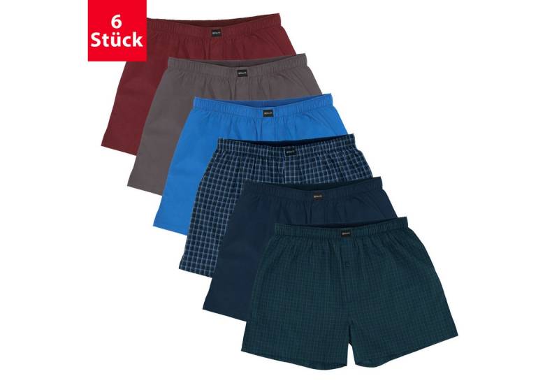 Gomati Boxershorts 6er Pack Herren Boxershorts Baumwoll Webboxershorts von Gomati