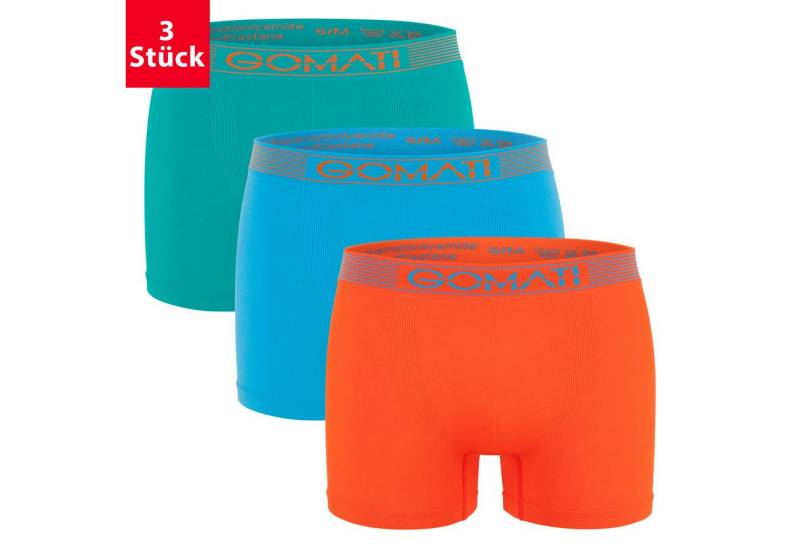 Gomati Boxershorts Herren Seamless Pants (3er Pack) Microfaser-Elasthan Boxershorts von Gomati