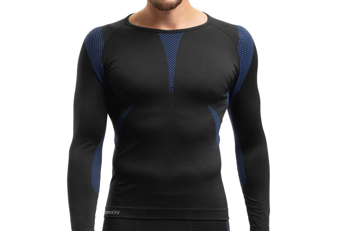 Gomati Funktionsunterhemd Herren Ski Thermo Unterhemd langarm Seamless, schnelltrocknend von Gomati