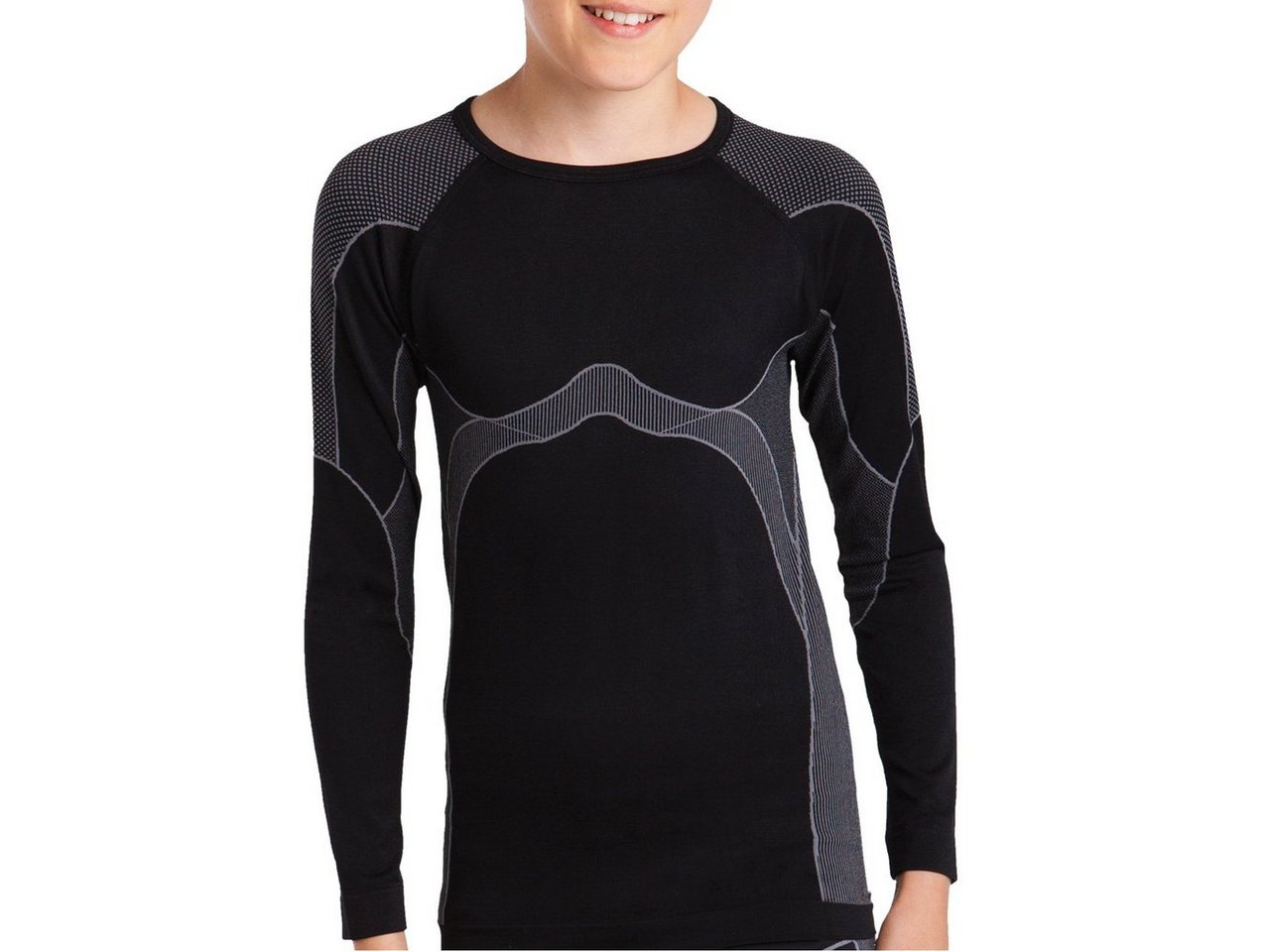 Gomati Thermounterhemd Kinder Ski Thermo Funktionswäsche Unterhemd langarm Seamless von Gomati