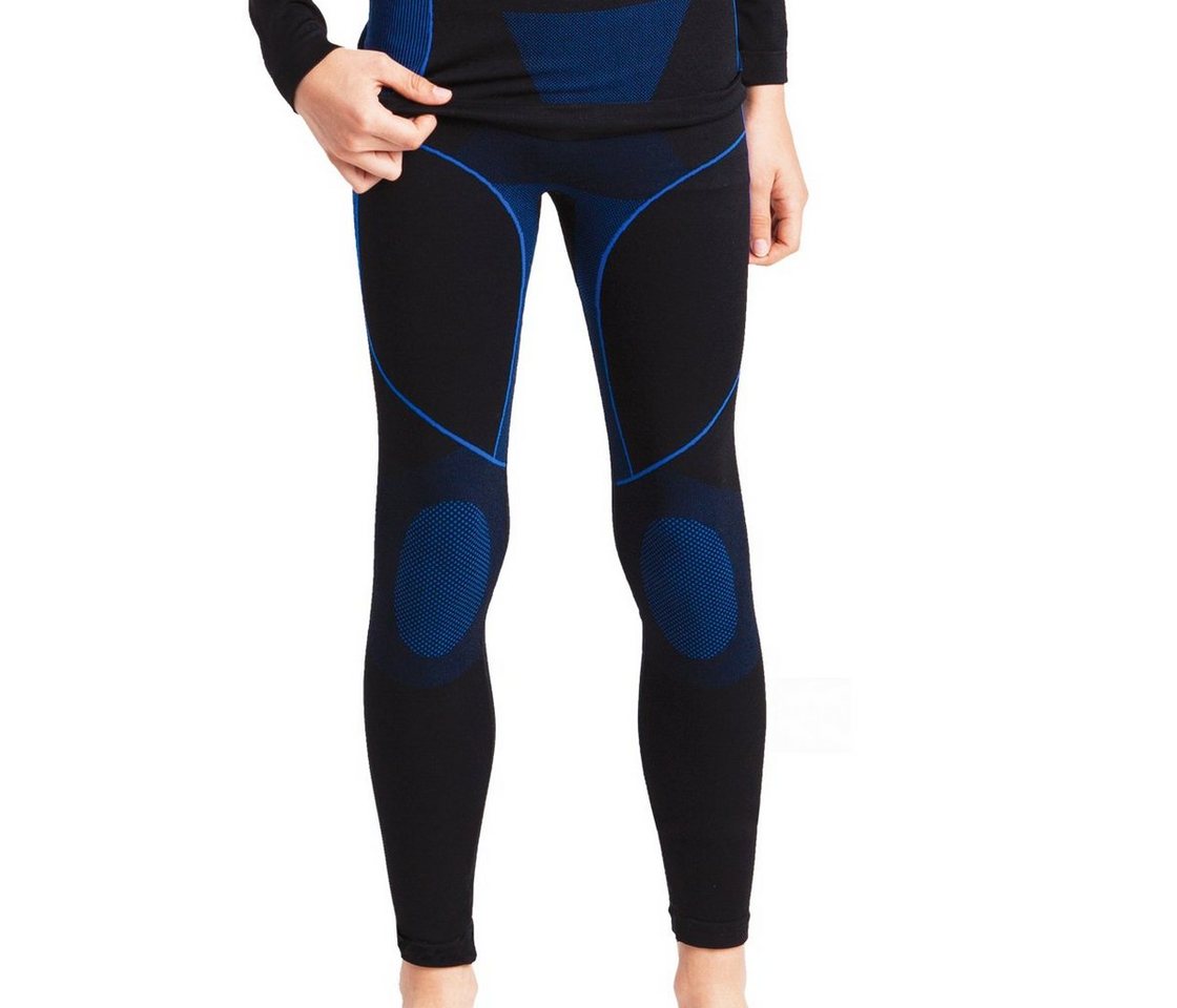 Gomati Thermounterhose Kinder Ski Thermo Funktionswäsche lange Unterhosen Seamless von Gomati