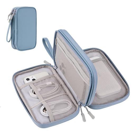 Gomilia Elektronische Organizer-Tasche, Tech-Reise-Kabeltasche für Kabel/Ladegerät/Zubehör/Handy/Powerbank von Gomilia