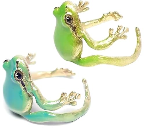 Gonashow Neuest-Tree Frosch Ring Verstellbarer Baum Frosch Ring Niedliche Ringe für Frauen Lustige Frosch Ringe Niedliche Tierringe Gonashow Neuest-Tree Frosch Ring Verstellbarer Baum Frosch Ring Niedliche Ringe für Frauen Lustige Frosch Ringe Niedliche Tierringe von Gonashow