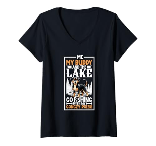 Damen Angeln und Gonczy Polski T-Shirt mit V-Ausschnitt Damen Angeln und Gonczy Polski T-Shirt mit V-Ausschnitt von Gonczy Polski Designs