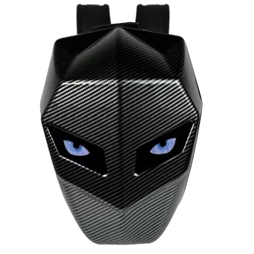 Gonetre Wasserdichter Herren-LED Motorrad-Rucksack für Herren, Hartschalen-Motorrad-Rucksack mit LED-Augen, Reitrucksack mit Programmierbarer Helm-Laptop-Tasche von Gonetre
