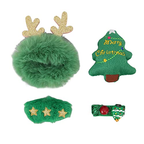 Weihnachts-Haarspangen, Modisches Weihnachts-Haarspangen-Zubehör für Mädchen, für den Täglichen Gebrauch, Grün von Gonetre
