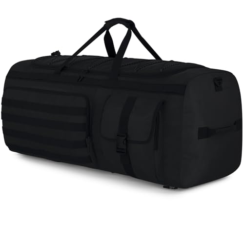 Gonex 130L Sporttasche & Reisetasche XXL Herren, Robuste 3-in-1 Sporttasche mit Schuhfach & MOLLE-Schlaufen – Große Duffel Bag für Reisen, Camping, Outdoor & Familie – Schwarz Gonex 130L Sporttasche & Reisetasche XXL Herren, Robuste 3-in-1 Sporttasche mit Schuhfach & MOLLE-Schlaufen – Große Duffel Bag für Reisen, Camping, Outdoor & Familie – Schwarz von Gonex