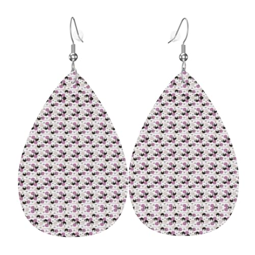 Entzückende kleine Baby-Faultier-Damen-Ohrhänger aus Leder sind geeignet für Partys, Urlaubspartys und Geschenke., Einheitsgröße von Gongjuy