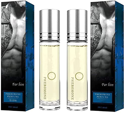 Erotischer Intimpartner-Parfüm, lustvolles Pheromon-Parfüm, romantisches Pheromon-Parfüm, mit Pheromon angereichertes ätherisches Öl-Parfüm, Erhöhung der Intimität (Männlich X2PCS) von Goniome