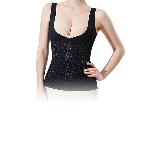 Ion Energy Vest, Unique Fiber Restoration Shaper,Women Bodysuit Tummy Control Corset Shaper. (XL, Black) von Goniome