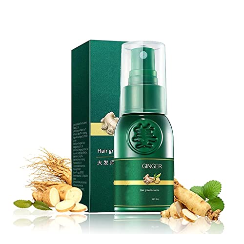 Korea Ginseng Hair Regrowth Serum Spray, 7 Days Ginger Hair Growth Spray Serum, Fast Hair Growth Serum Oil, Anti Hair LossHair Regrowth Essence, Nourishing Ginger Spray for Women & Men, 30ml. (1PCS) von Goniome