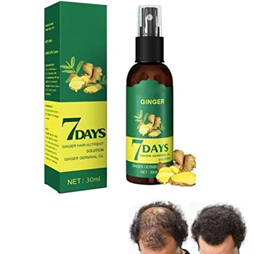 ShougaGRO Japanisches Haarwachstumsspray, HyunGang Korea Ginseng Haarwachstumsserumspray, 7 Tage Ingwer-Haarwachstumsspray, Nährendes Ingwerspray, für Männer und Frauen (1PCS) von Goniome