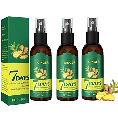 ShougaGRO Japanisches Haarwachstumsspray, HyunGang Korea Ginseng Haarwachstumsserumspray, 7 Tage Ingwer-Haarwachstumsspray, Nährendes Ingwerspray, für Männer und Frauen (3PCS) von Goniome