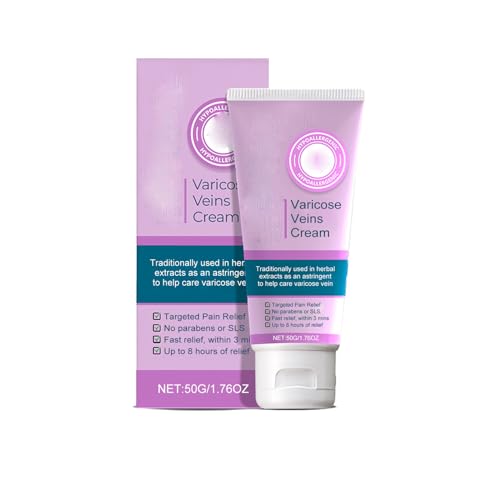 Vuara Varicose Veins Cream,Varicose Veins Cream for Legs,Premium Body Sculpting Sweat Cream with Invigorating Botanical Extracts,Natural Varicose Vein Cream for Women Men (1 Pcs) von Goniome