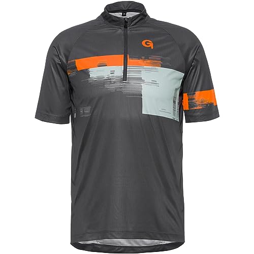 Gonso Avisio Kurzarm Fahrradshirt mit 1/2 Reißverschluss Herren grau von Gonso