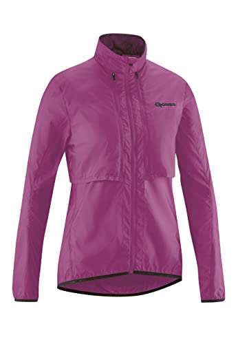 Gonso W Bernira Lila/Violett - Leichte multifunktionelle Damen 2-in-1 Windjacke, Größe 44 - Farbe Carmine Coast von Gonso