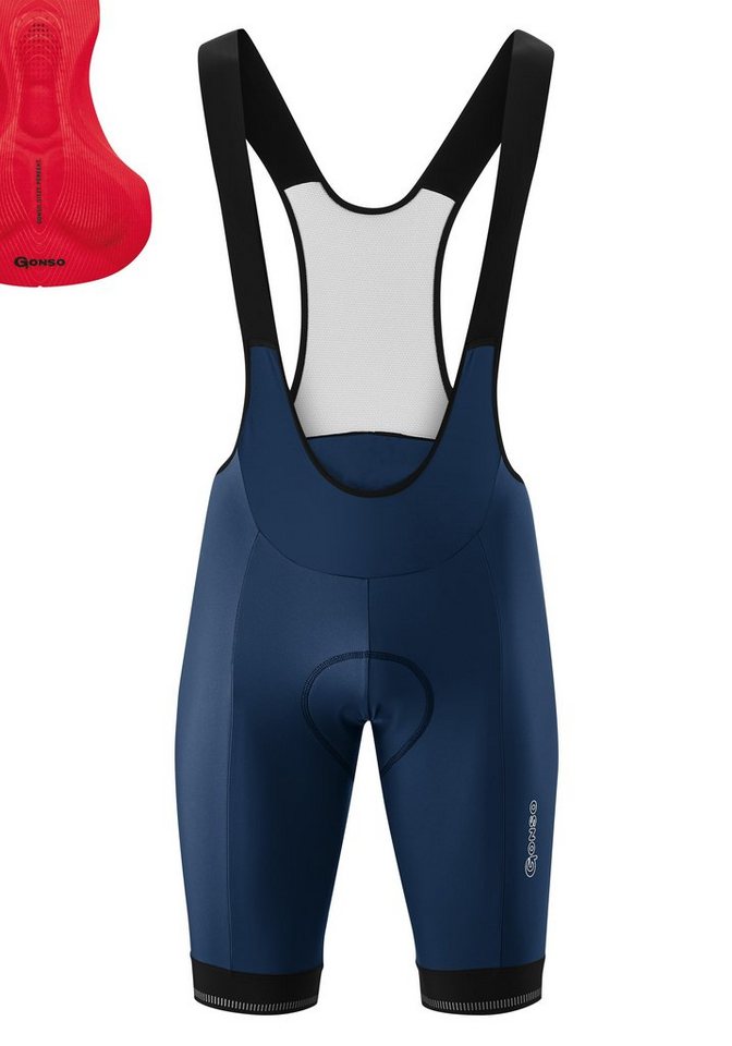 Gonso Fahrradhose SITIVO BIB 0 Herren Radhose, innovatives Sitzpolster, Träger-Radlerhose, Tight Fit von Gonso