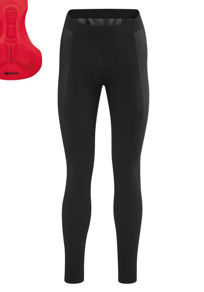 Gonso Fahrradhose Sitivo Tight W Damen Radhose mit innovativem Sitzpolster, Radlerhose, Tight Fit von Gonso